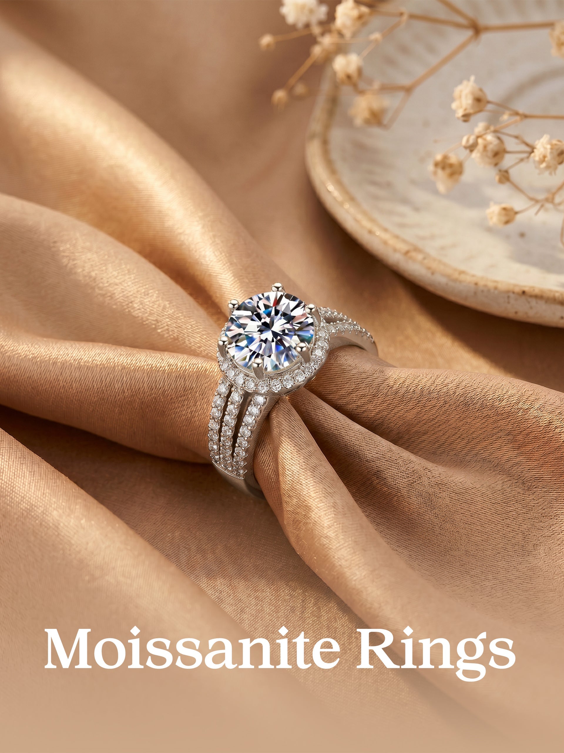 Moissanite Rings