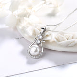 925 Sterling Silver Water Drop Freshwater Pearl Necklace