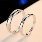 925 Sterling Silver Adjustable Ring Set