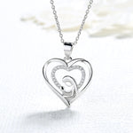 925 Sterling silver mothers heart Necklace