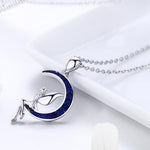 925 Sterling Silver Moon Fairy Necklace