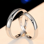 925 Sterling Silver Adjustable Ring Set