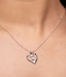 925 Sterling silver mothers heart Necklace