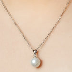 925 Sterling Silver Pearl Necklace