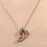 925 Sterling Silver adjustable Butterfly Necklace