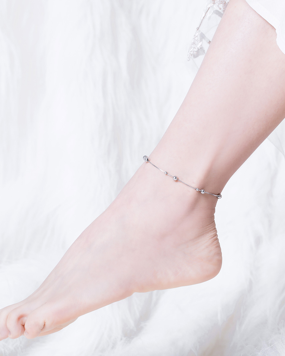 925 Sterling Silver Chain Anklet