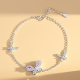 925 Sterling Silver Butterfly Bracelet