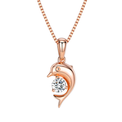 925 Sterling Silver Dolphin Necklace