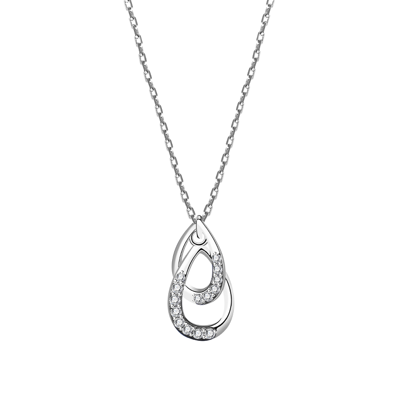 925 Sterling silver water drop Necklace