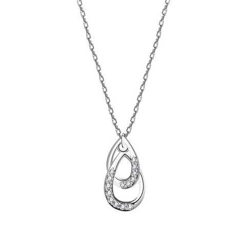 925 Sterling silver water drop Necklace