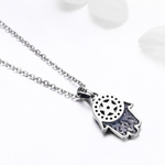 925 Sterling Silver Guarding Hand Necklace