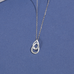 925 Sterling silver water drop Necklace