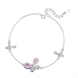 925 Sterling Silver Butterfly Bracelet