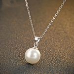 925 Sterling Silver Natural Freshwater Pearl Necklace