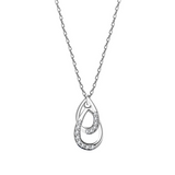 925 Sterling silver water drop Necklace