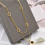 Double Roman Numerals Necklace
