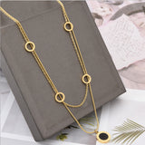 Double Roman Numerals Necklace