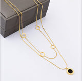 Double Roman Numerals Necklace