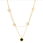 Double Roman Numerals Necklace